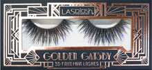 Cargar imagen en el visor de la galería, Pestañas de visón sintético 3D Golden Gatsby
